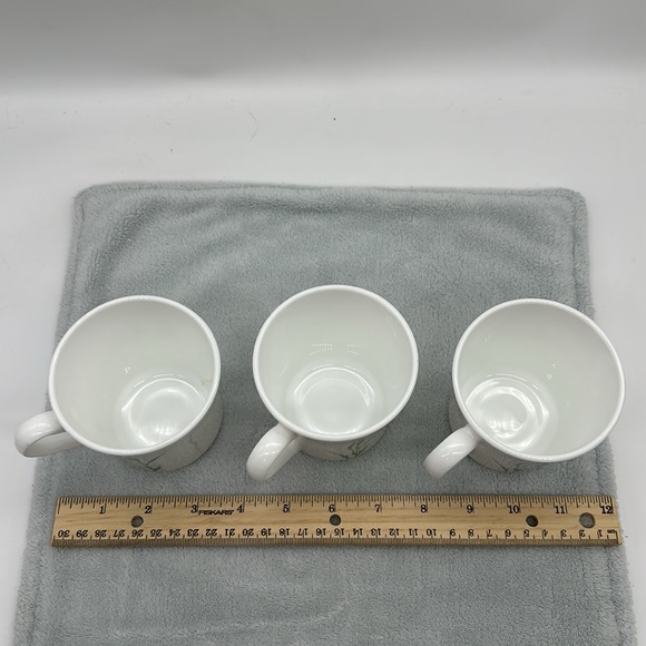 Corning Corelle Vintage “Shadow Irises” Set of 3-Coffee Cups #on bottom 17-18-32 - Picture 2 of 7
